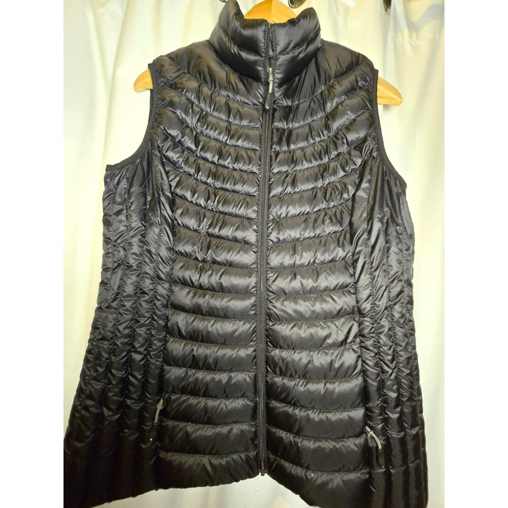 HeatKeep Women’s Black Lightweight Packable Down Puffer Vest Medium (M/M)
